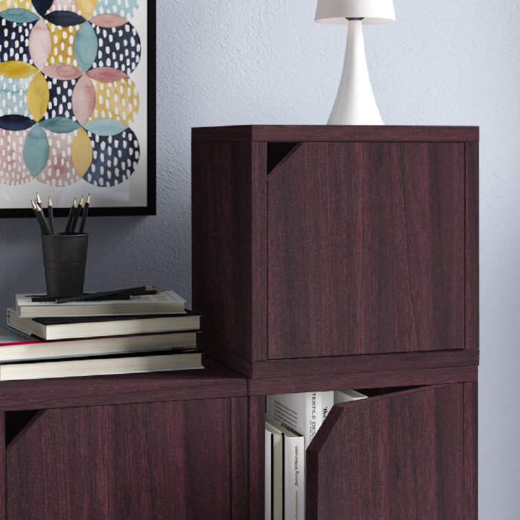 Ebern Designs Bolan 12.6'' H x 13.4'' W Zboard Paperboard Bookcase